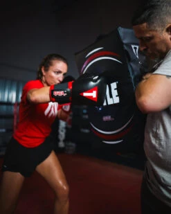 TITLE Boxing Gel Ripple Strike Shield – Multi-Handle Heavy Duty Kick Pad -Title Boxing Store GELSH BK LS 2 TITLE Boxing Gel Ripple Strike Shield