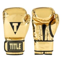 TITLE Boxing Limited Gold Pro Training Boxing Gloves