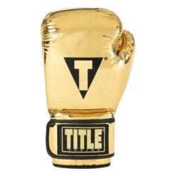 TITLE Boxing Limited Edition Metallic Gold & White Pro Training Gloves – Genuine Leather Hook-and-Loop -Title Boxing Store GLDTG 3 TITLE Boxing Limited Gold Pro Training Gloves