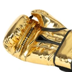 TITLE Boxing Limited Edition Metallic Gold & White Pro Training Gloves – Genuine Leather Hook-and-Loop -Title Boxing Store GLDTG 5 TITLE Boxing Limited Gold Pro Training Gloves 2