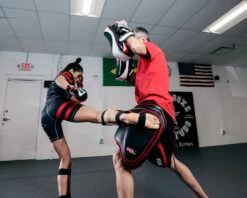 TITLE MMA Gel Thai Style Thigh Pads 2.0 -Title Boxing Store GTSTP2BKRD 1