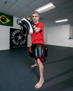 TITLE MMA Gel Thai Style Thigh Pads 2.0 -Title Boxing Store GTSTP2BKRD 2