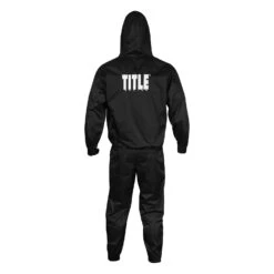 TITLE Boxing Full Zip Hooded Sauna Suit -Title Boxing Store HDZSS BK 3 TITLE Boxing Full Zip Hooded Sauna Suit
