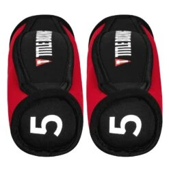 TITLE Boxing Heavy-Hitter Hand Weights 2.0 – Neoprene Sand-Filled Shadowboxing Grip Weights -Title Boxing Store HHHW2 5 RD BK 2