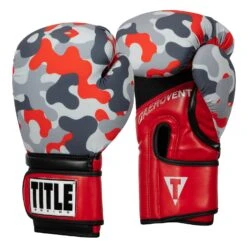 TITLE Boxing Infused Foam Camo Color Pop Bag Gloves - Black/Neon Green Neoprene Training Gloves -Title Boxing Store IFSCPBG GR RD 2