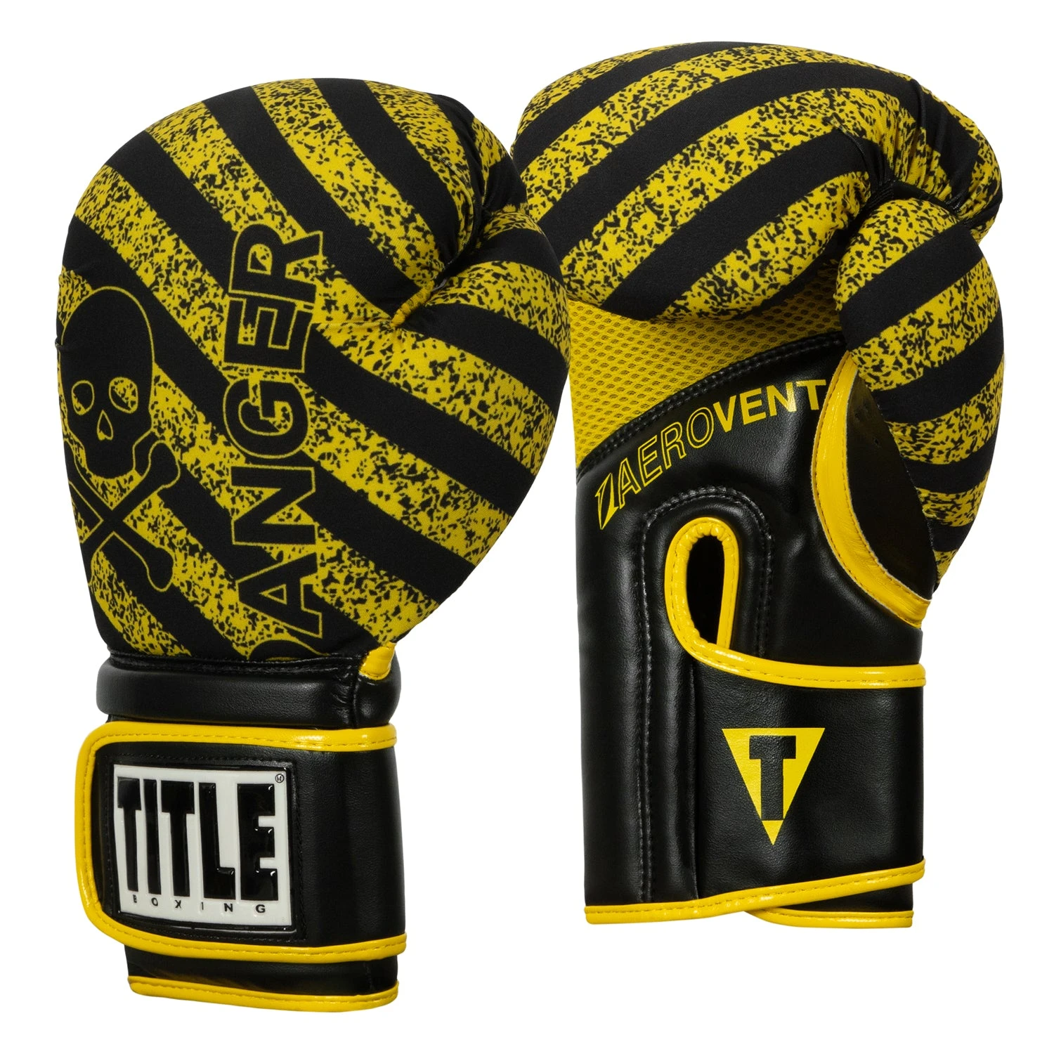 TITLE Boxing Infused Foam Danger Bag Gloves – Black/Yellow Hazard Series Neoprene Training Gloves 3 TITLE Boxing Infused Foam Danger Bag Gloves – Black/Yellow Hazard Series Neoprene Training Gloves - Image 3