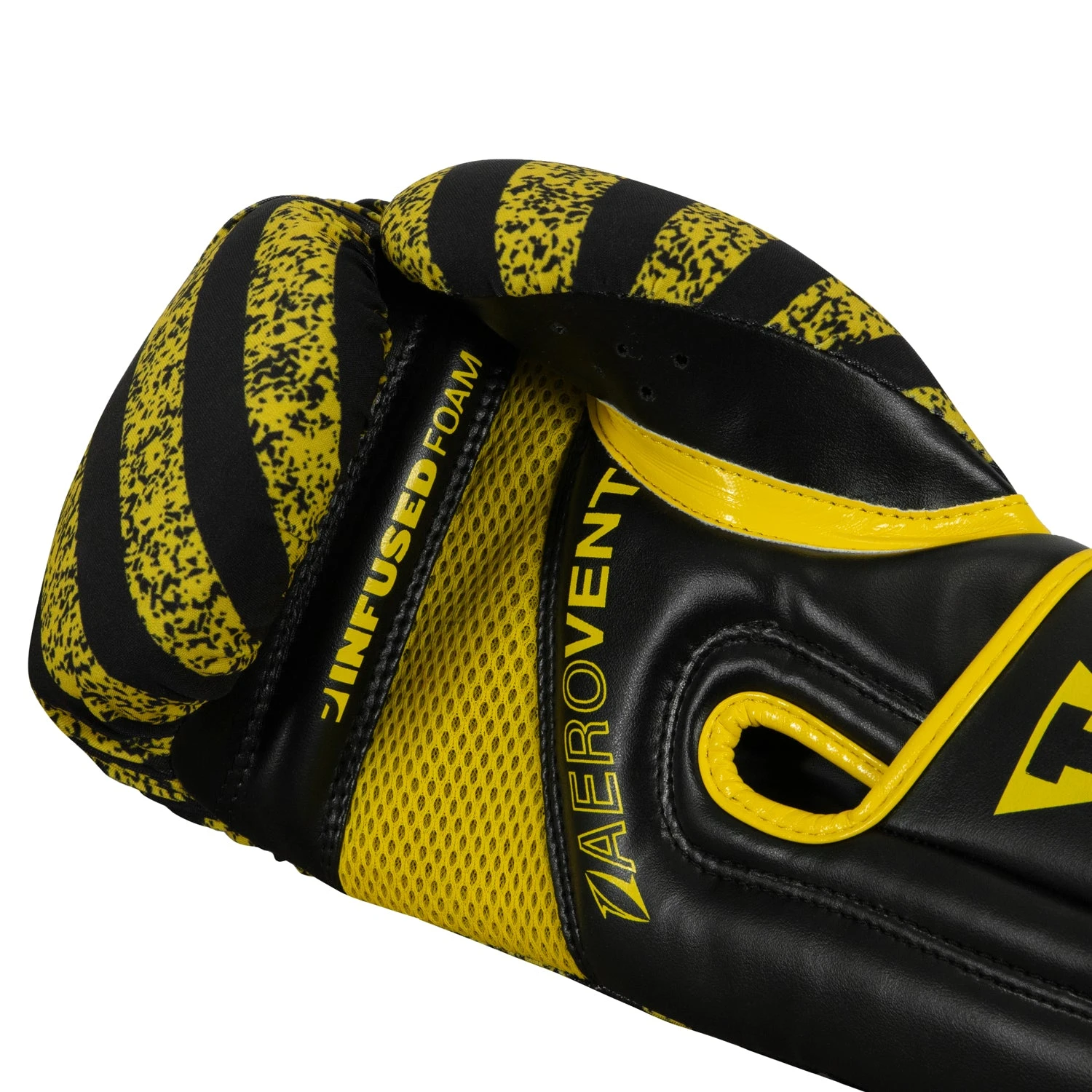 TITLE Boxing Infused Foam Danger Bag Gloves – Black/Yellow Hazard Series Neoprene Training Gloves 6 TITLE Boxing Infused Foam Danger Bag Gloves – Black/Yellow Hazard Series Neoprene Training Gloves - Image 6