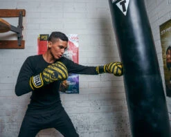 TITLE Boxing Infused Foam Danger Bag Gloves – Black/Yellow Hazard Series Neoprene Training Gloves 14 TITLE Boxing Infused Foam Danger Bag Gloves – Black/Yellow Hazard Series Neoprene Training Gloves -Title Boxing Store IFSDBGYE 1