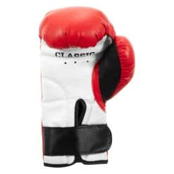 TITLE Classic Adult & Youth Boxing Gloves + Mitts Training Bundle - Red/Black -Title Boxing Store KGLV2 RD WH BK 04 TITLE Classic Kid Youth Boxing Gloves 2.0