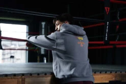 TITLE Boxing Legacy KRONK Training Camp Hoodie – Gold with Red Detroit Logo Pullover -Title Boxing Store KNKHD1 DGR 2