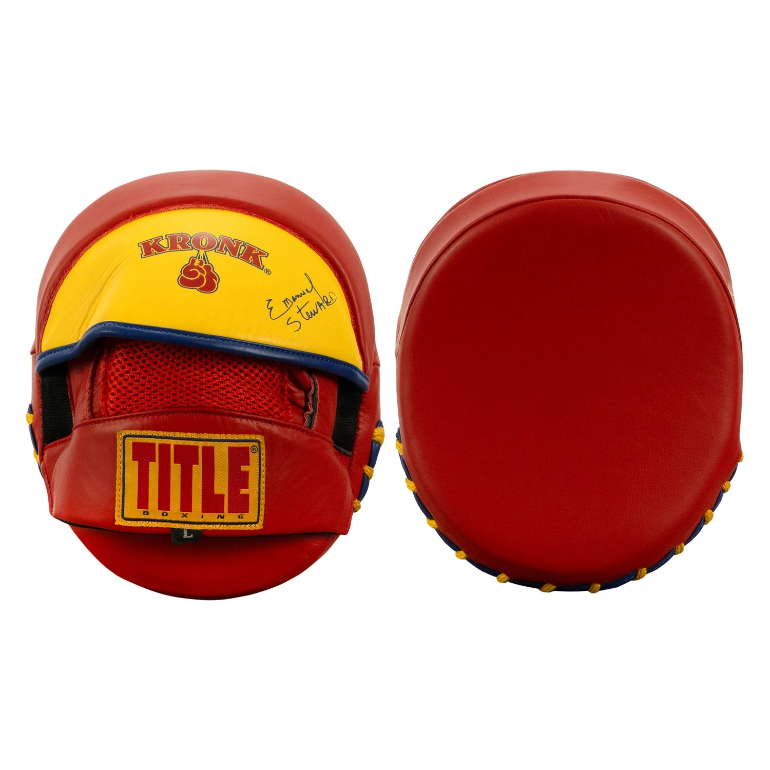 Emanuel Steward's KRONK Boxing Gym Leather Punch Mitts 4 Emanuel Steward's KRONK Boxing Gym Leather Punch Mitts - Image 4