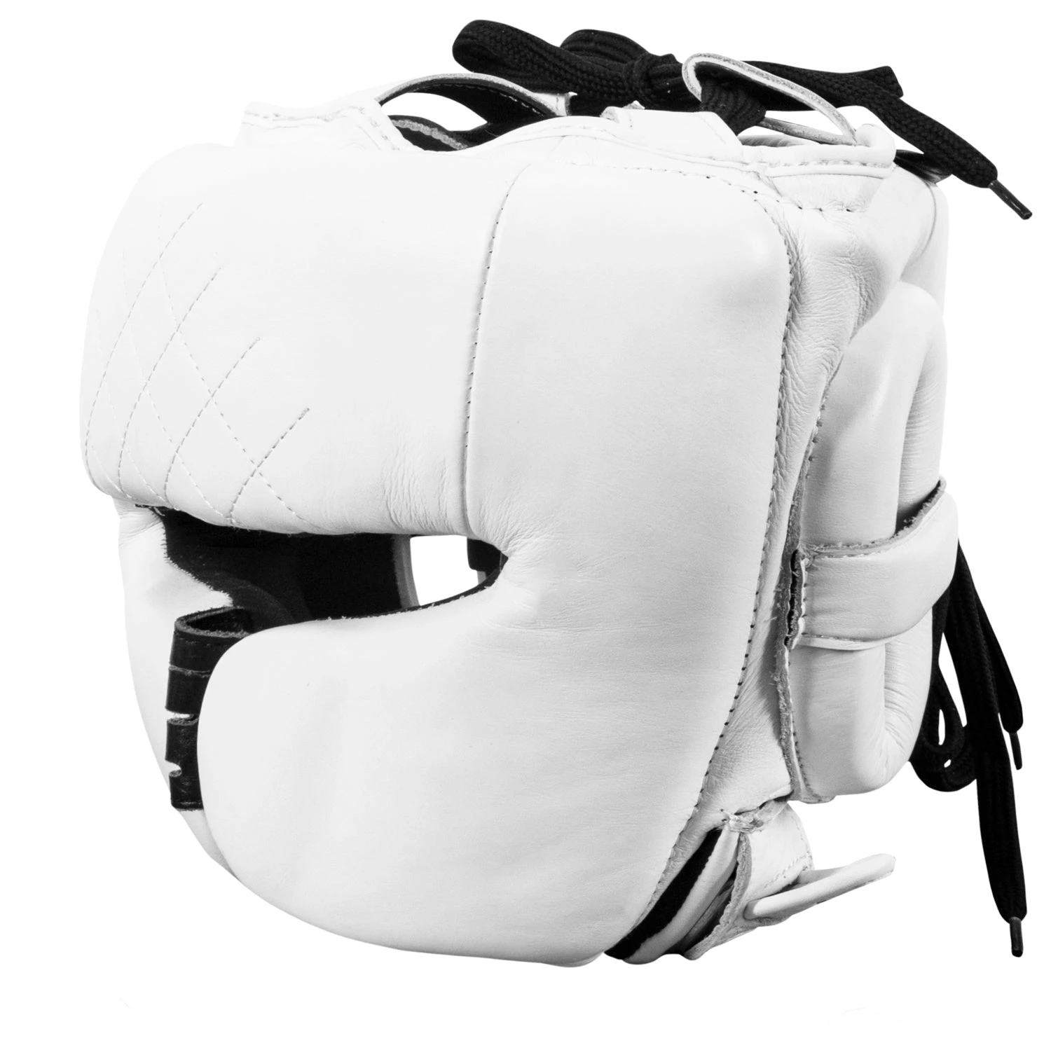 TITLE Boxing Ko-Vert White Genuine Leather Headgear β Full-Face Sparring Gear with Nose Bridge 10 TITLE Boxing Ko-Vert White Genuine Leather Headgear β Full-Face Sparring Gear with Nose Bridge - Image 10