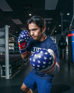 TITLE Boxing Liberty Bag Gloves -Title Boxing Store LBTBGRDWHBL 3