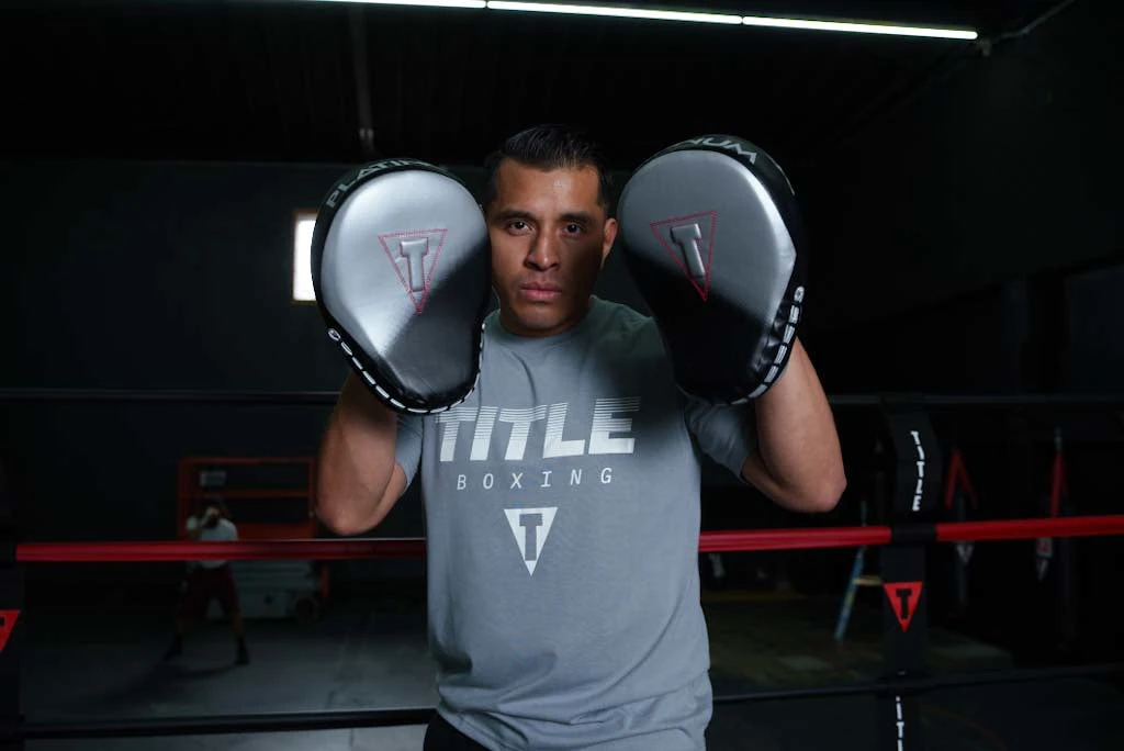 TITLE Boxing Streaked Print Performance Tee β Heathered Training T-Shirt 8 TITLE Boxing Streaked Print Performance Tee β Heathered Training T-Shirt - Image 8