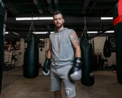 TITLE Boxing Outline Sleeveless Hoodie -Title Boxing Store LTA3GR 1