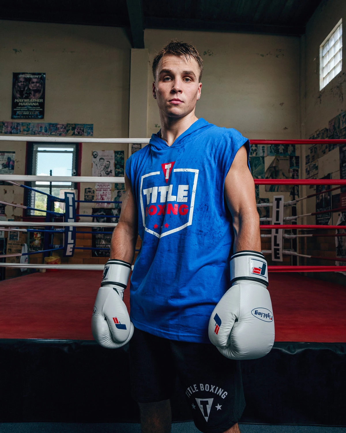 TITLE Boxing Jumbo Logo Sleeveless Hoodie 2 TITLE Boxing Jumbo Logo Sleeveless Hoodie - Image 2