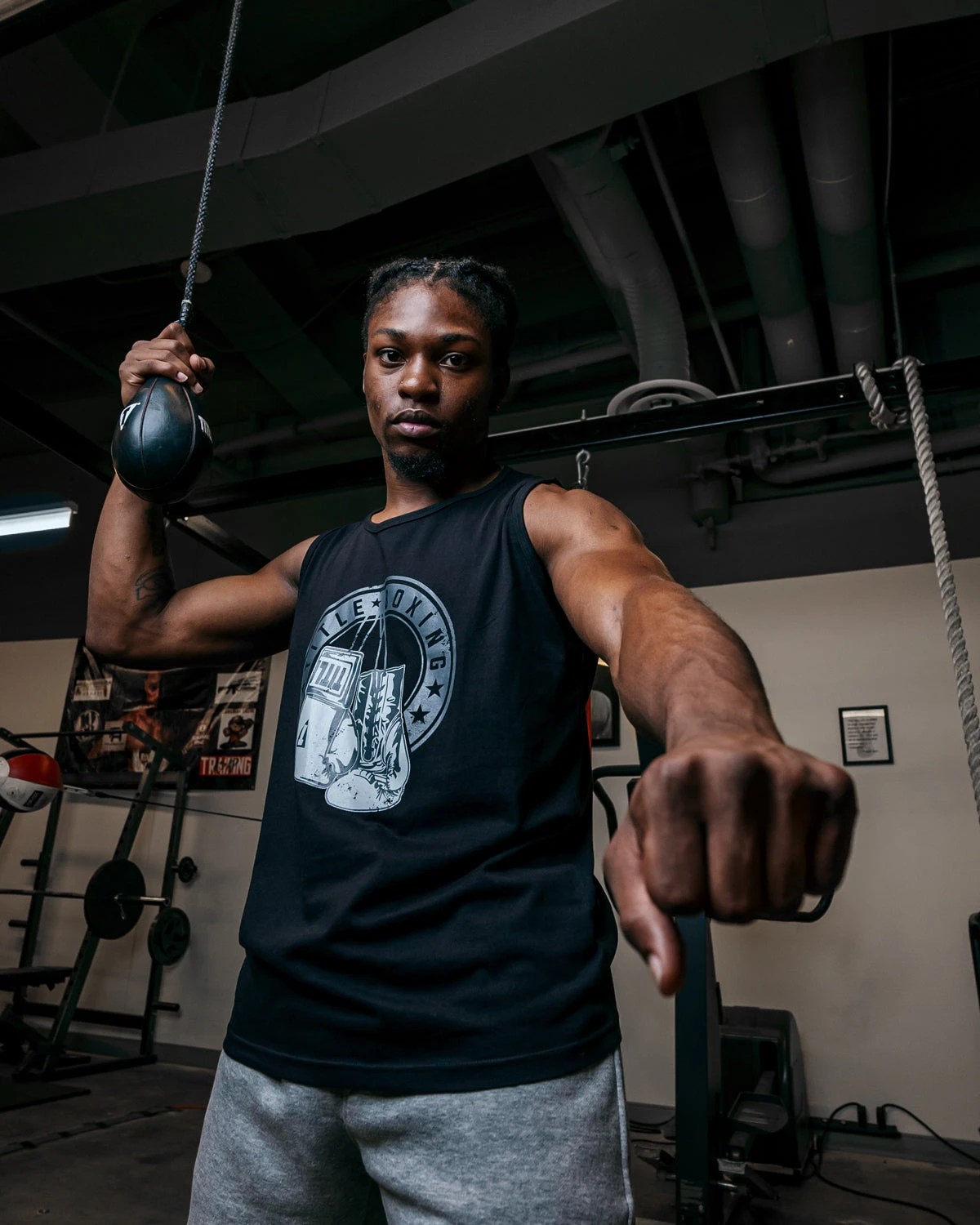 TITLE Boxing Vintage Hanging Gloves Tank 8 TITLE Boxing Vintage Hanging Gloves Tank - Image 8