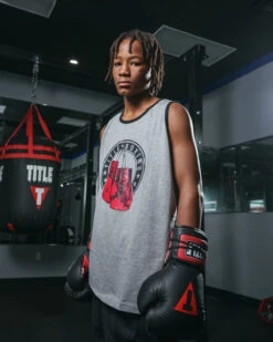 TITLE Boxing Vintage Hanging Gloves Tank 12 TITLE Boxing Vintage Hanging Gloves Tank -Title Boxing Store LTA7GR 1 bd1eb23c 63d6 418c 82a5 d04f8ddd5864