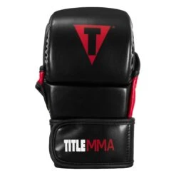 TITLE MMA Sparring Gloves -Title Boxing Store MTOSG BK RD 3