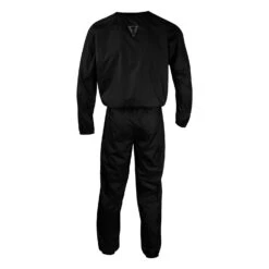TITLE Boxing Transcend Black Rip-Stop Nylon Sauna Suit – Weight Cutting Conditioning Gear -Title Boxing Store NYTSS BK 3 TITLE Boxing Transcend Nylon Sauna Suit