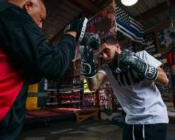 TITLE Boxing Spark Training Bag Gloves – White/Pink/Silver Synthetic Leather -Title Boxing Store OASPBGWHBK 8