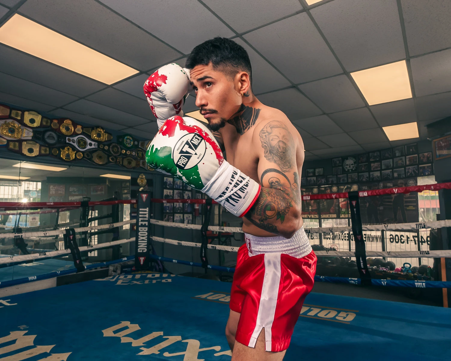 Pro Mex Combatiente Pro Fight Boxing Gloves – Mexican Style Genuine Leather Puncher’s Gloves 13 Pro Mex Combatiente Pro Fight Boxing Gloves – Mexican Style Genuine Leather Puncher’s Gloves - Image 13