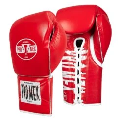 Pro Mex Professional Edge Lace Training/Sparring Boxing Gloves 28 Pro Mex Professional Edge Lace Training/Sparring Boxing Gloves -Title Boxing Store PMPLTSG RD WH 2 Pro Mex Professional Edge Lace Training Sparring Boxing Gloves