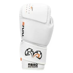 Rival Boxing Intelli-Shock Leather Bag Gloves -Title Boxing Store RB50 WH 3