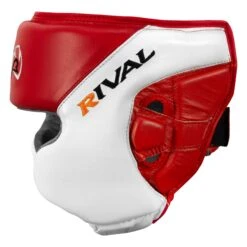 Rival Boxing Amateur Competition Headgear With Cheek Protect 22 Rival Boxing Amateur Competition Headgear With Cheek Protect -Title Boxing Store RHGC2C RD WH 3