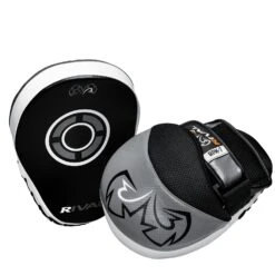 Rival Boxing Curved Punch Mitts -Title Boxing Store RPM7 BK SV 3