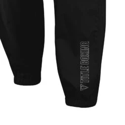 TITLE Boxing Reign Rubberized Sauna Suit -Title Boxing Store RRNSS BK 5 TITLE Boxing Reign Rubberized Sauna Suit