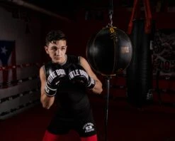 TITLE Boxing Retro Style Leather Double End Bag -Title Boxing Store RSLDEB BKGD