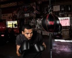 TITLE Boxing Retro Style Leather Double End Bag -Title Boxing Store RSLDEB BKRD