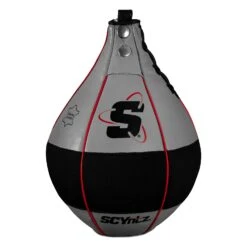 SCYntz Leather Speed Bag -Title Boxing Store SCYSB GR BK 1
