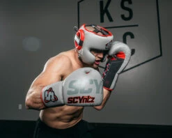 SCYntz Leather Sparring Gloves -Title Boxing Store SCYSGGR 1
