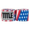 TITLE Boxing Blue Camo Print 180" Hand Wraps – Professional Protective Gear with Hook-and-Loop Closure