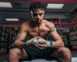 TITLE Boxing Sublimated Red Flames 180" Semi-Elastic Mexican Hand Wraps -Title Boxing Store SMHWSXLCSH 1