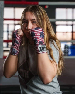 TITLE Boxing Sublimated Red Flames 180" Semi-Elastic Mexican Hand Wraps -Title Boxing Store SMHWSXLUS 2