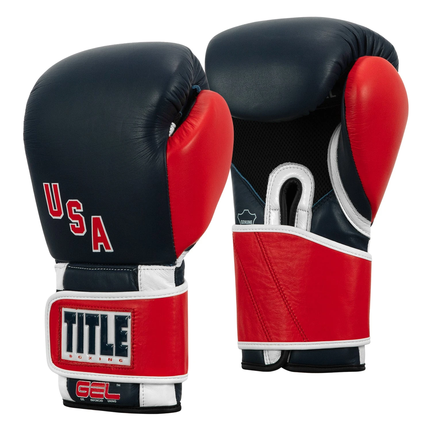 TITLE Boxing Sugar Ray Leonard 1976 Montreal Special Edition Leather Training Gloves 3 TITLE Boxing Sugar Ray Leonard 1976 Montreal Special Edition Leather Training Gloves - Image 3