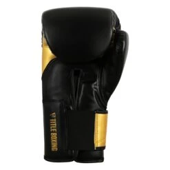 TITLE Boxing Swift Bag Boxing Gloves - Black/White Synthetic Leather Wraparound Wrist 18 TITLE Boxing Swift Bag Boxing Gloves - Black/White Synthetic Leather Wraparound Wrist -Title Boxing Store SWTBG BK GD 4 TITLE Boxing Swift Bag Gloves
