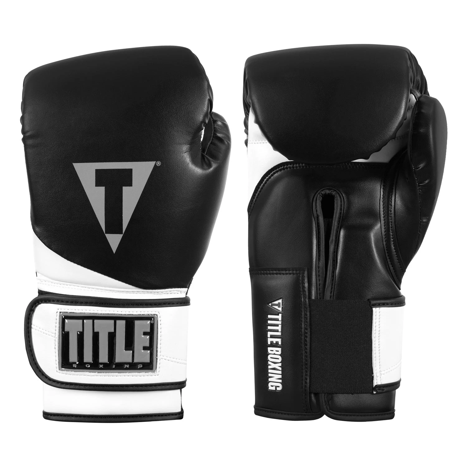 TITLE Boxing Swift Bag Boxing Gloves - Black/White Synthetic Leather Wraparound Wrist 6 TITLE Boxing Swift Bag Boxing Gloves - Black/White Synthetic Leather Wraparound Wrist - Image 6