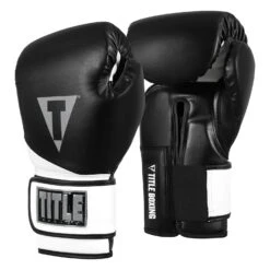 TITLE Boxing Swift Bag Boxing Gloves - Black/White Synthetic Leather Wraparound Wrist 21 TITLE Boxing Swift Bag Boxing Gloves - Black/White Synthetic Leather Wraparound Wrist -Title Boxing Store SWTBG BK WH 2 TITLE Boxing Swift Bag Gloves