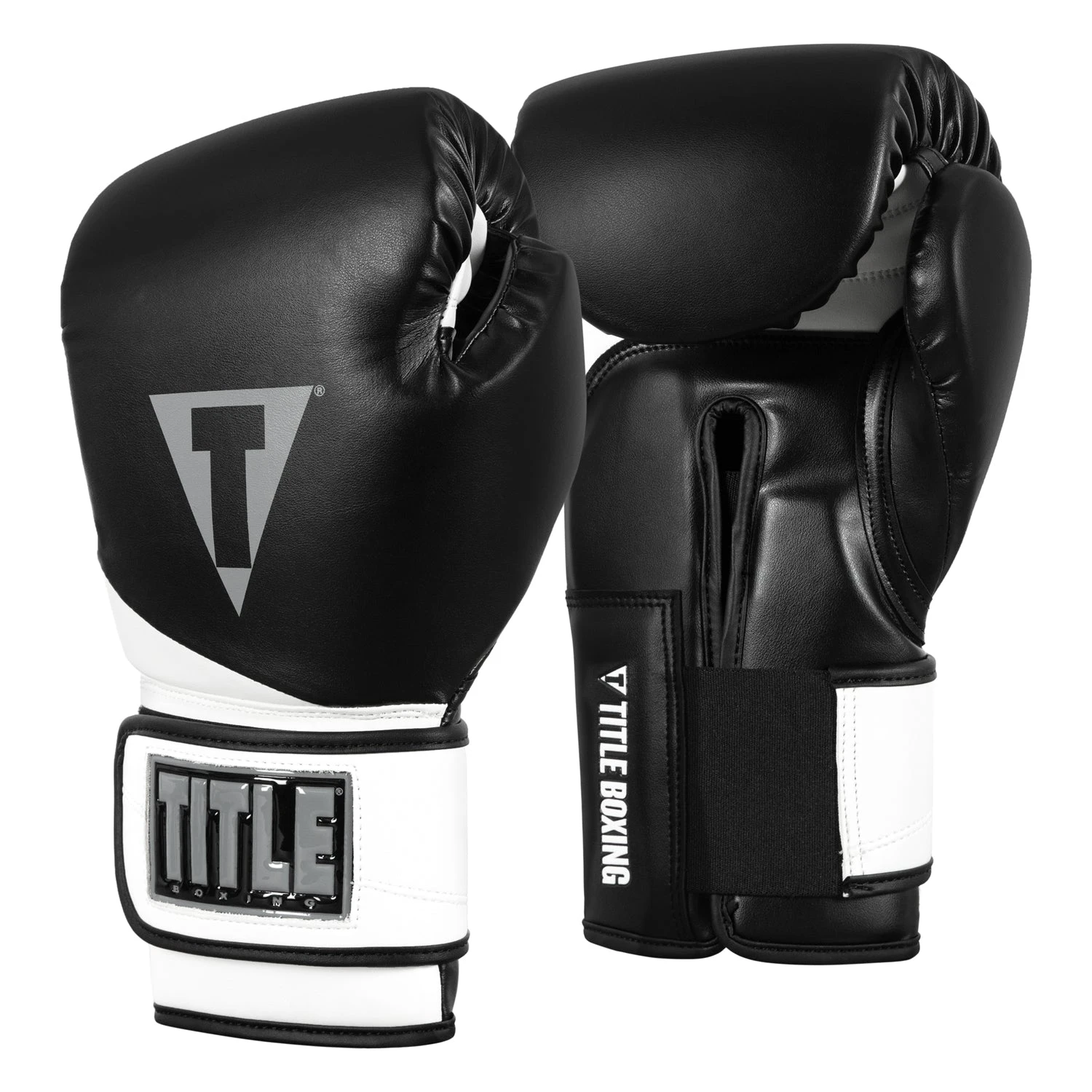 TITLE Boxing Swift Bag Boxing Gloves - Black/White Synthetic Leather Wraparound Wrist 7 TITLE Boxing Swift Bag Boxing Gloves - Black/White Synthetic Leather Wraparound Wrist - Image 7