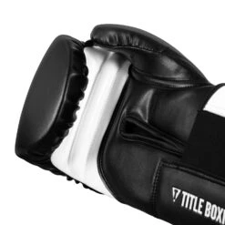 TITLE Boxing Swift Bag Boxing Gloves - Black/White Synthetic Leather Wraparound Wrist 24 TITLE Boxing Swift Bag Boxing Gloves - Black/White Synthetic Leather Wraparound Wrist -Title Boxing Store SWTBG BK WH 5 TITLE Boxing Swift Bag Gloves