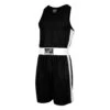 TITLE Boxing Aerovent Elite Amateur Set – Black/Red Dazzle Polyester Competition Uniform