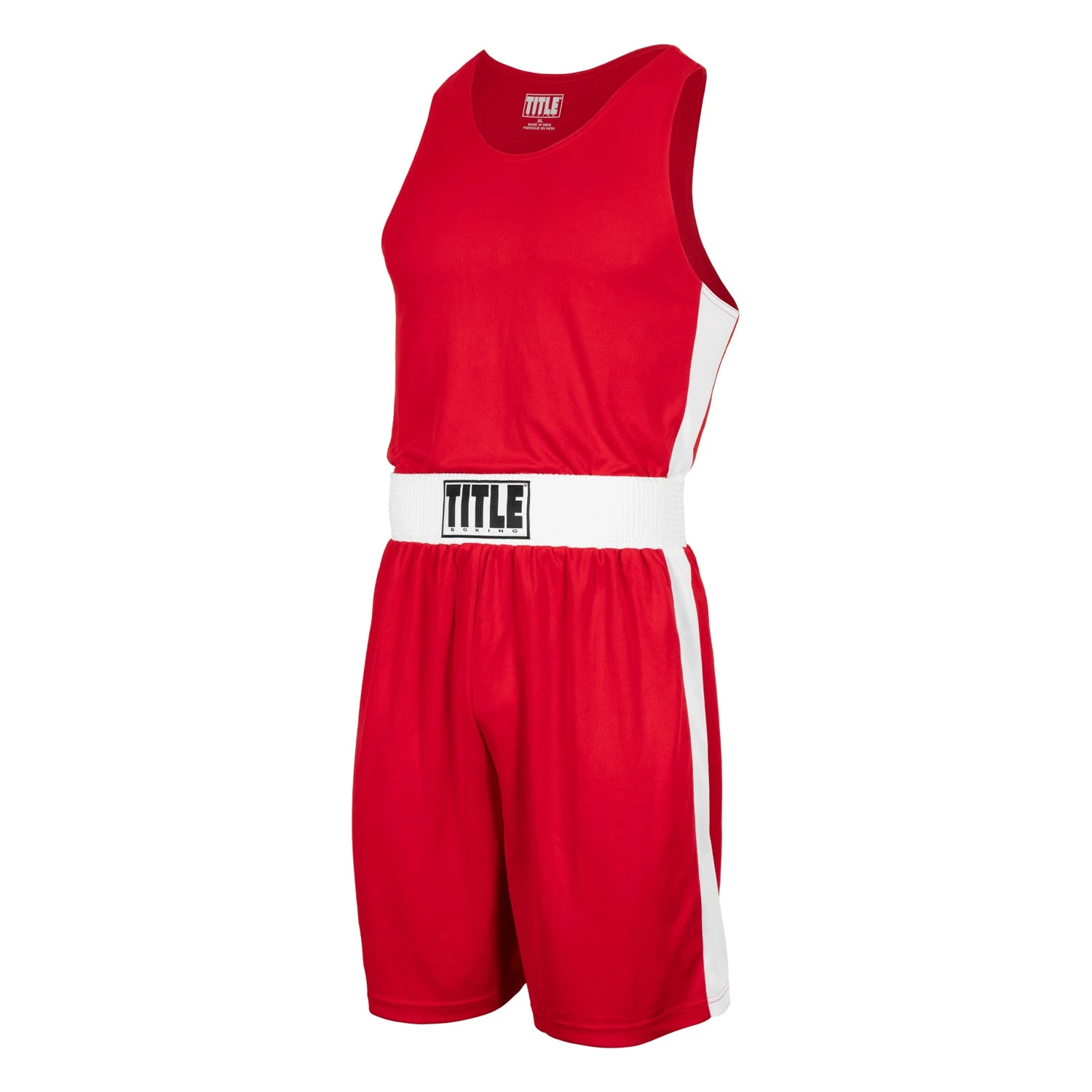 TITLE Boxing Aerovent Elite Amateur Set – Black/Red Dazzle Polyester Competition Uniform 13 TITLE Boxing Aerovent Elite Amateur Set – Black/Red Dazzle Polyester Competition Uniform - Image 13