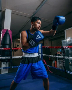 TITLE Boxing Latitude Amateur Boxing Set – Red/White Lightweight Competition Uniform -Title Boxing Store TABS16BLBK 2