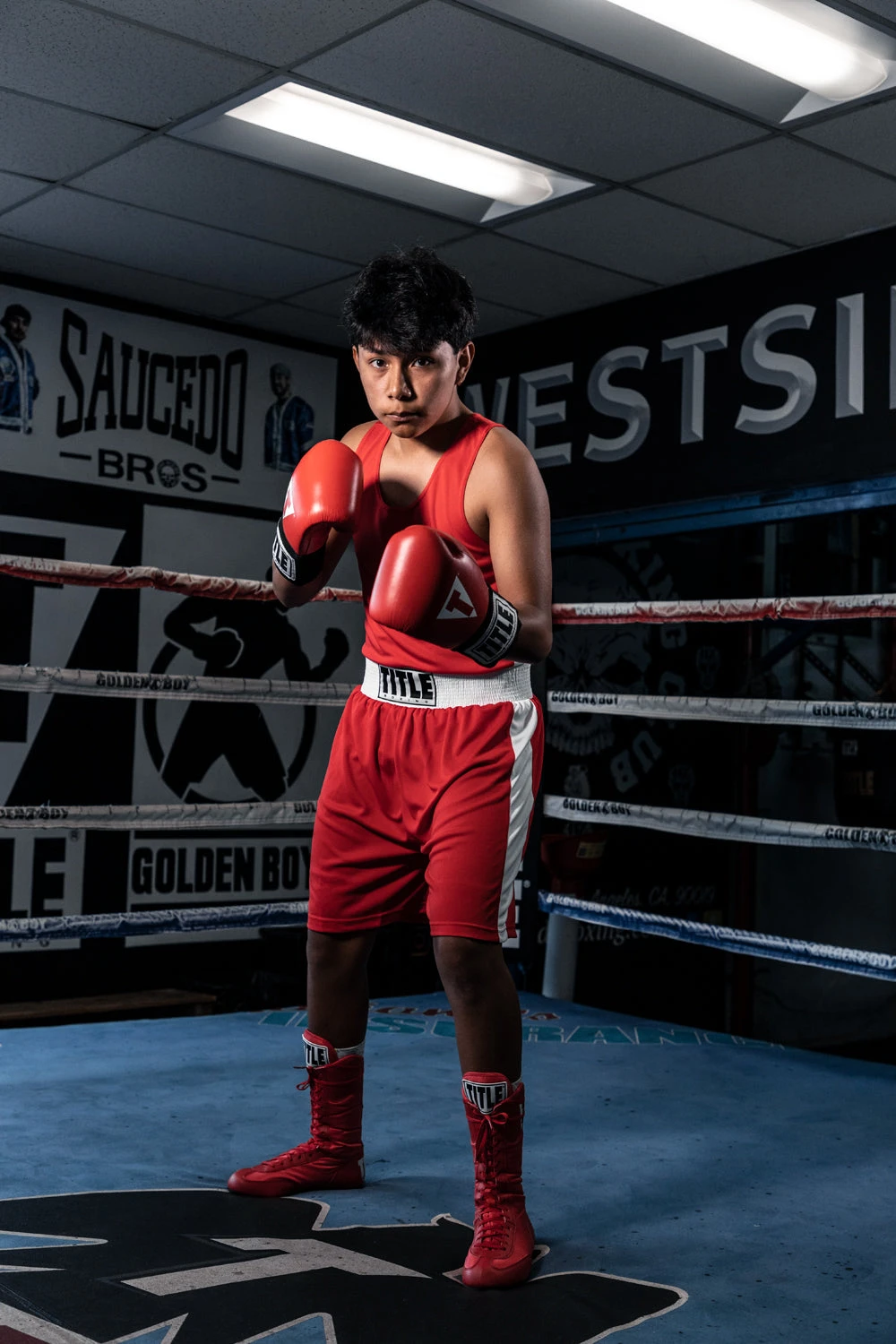 TITLE Boxing Aerovent Elite Amateur Set – Black/Red Dazzle Polyester Competition Uniform 8 TITLE Boxing Aerovent Elite Amateur Set – Black/Red Dazzle Polyester Competition Uniform - Image 8