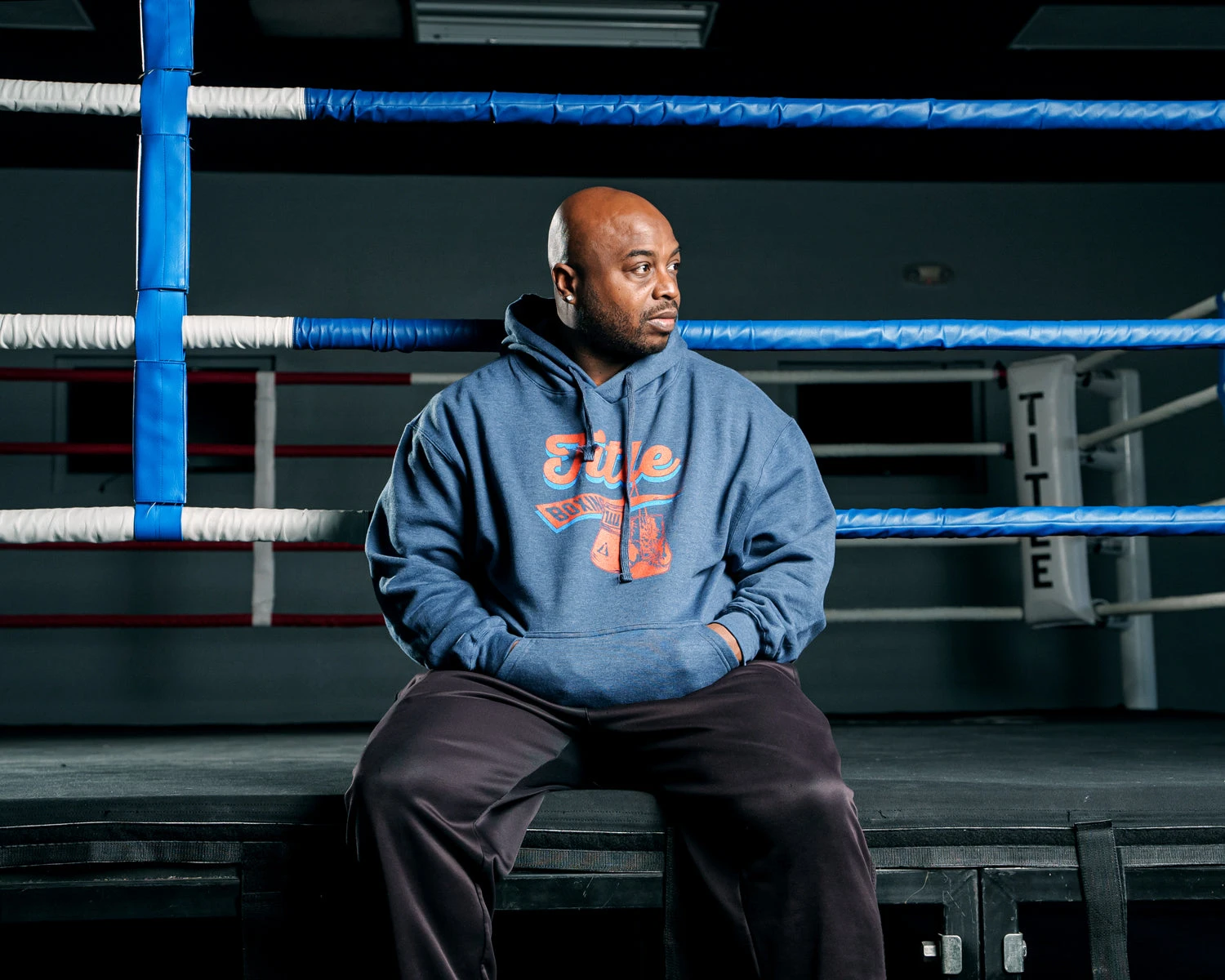 TITLE Boxing Classic Script Hoodie 5 TITLE Boxing Classic Script Hoodie - Image 5