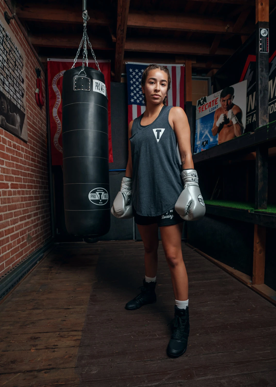 TITLE Boxing Women's Z Supply Pocket Racer Tank β Burnout Jersey V-Neck 4 TITLE Boxing Women's Z Supply Pocket Racer Tank β Burnout Jersey V-Neck - Image 4